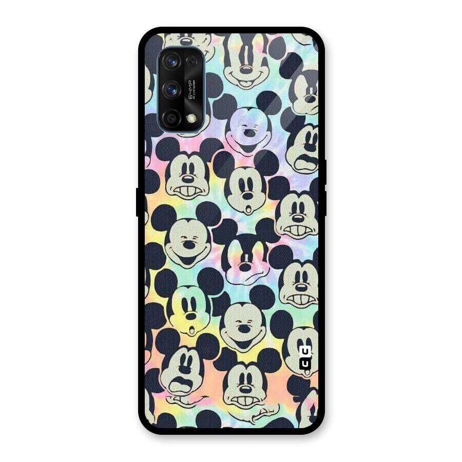 Fun Rainbow Faces Glass Back Case for Realme 7 Pro
