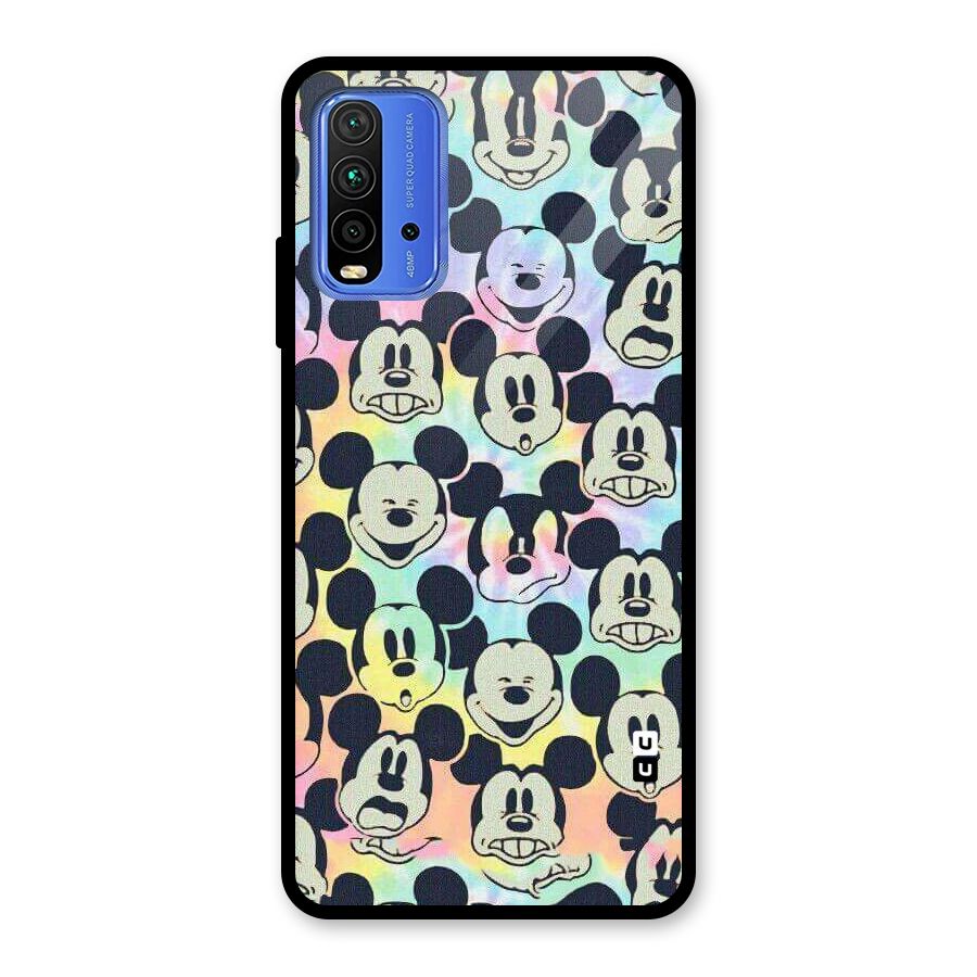 Fun Rainbow Faces Glass Back Case for Redmi 9 Power