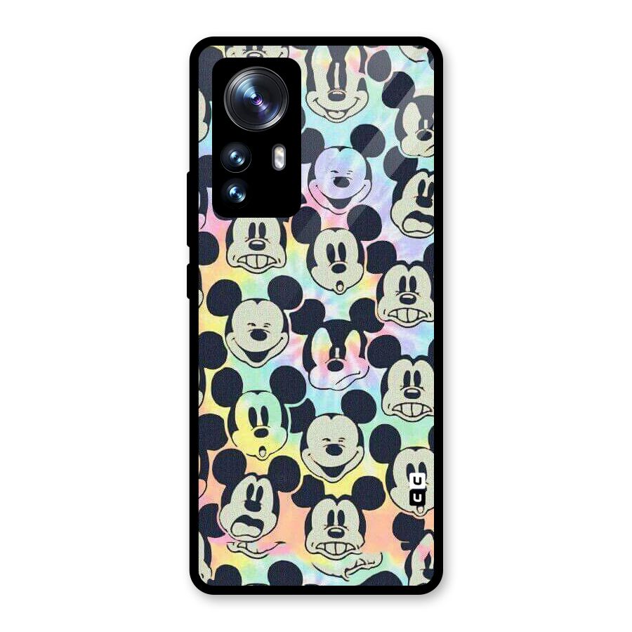 Fun Rainbow Faces Glass Back Case for Xiaomi 12 Pro
