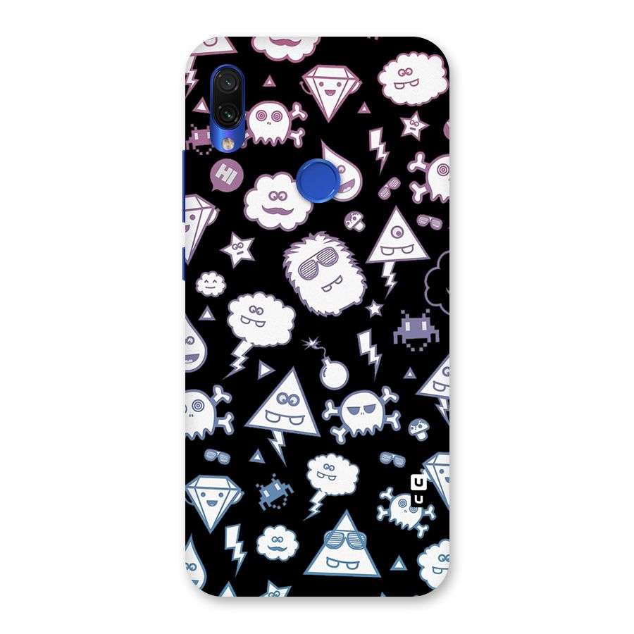 Funny Faces Back Case for Redmi Note 7S