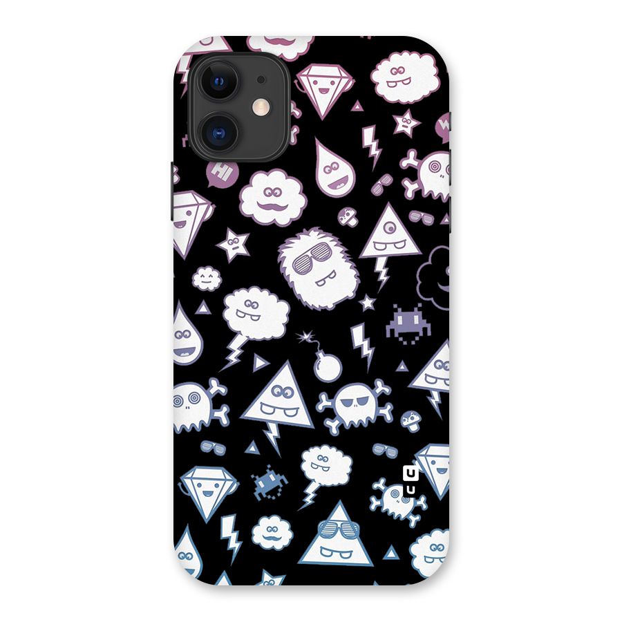 Funny Faces Back Case for iPhone 11