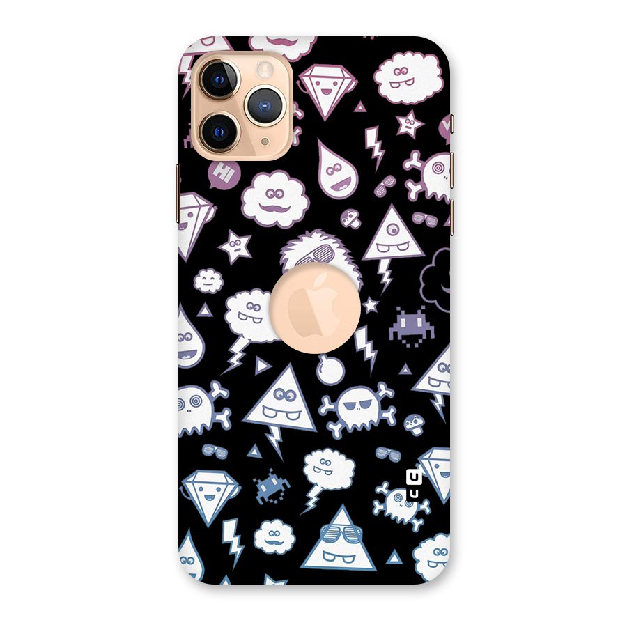 Funny Faces Back Case for iPhone 11 Pro Max Logo Cut