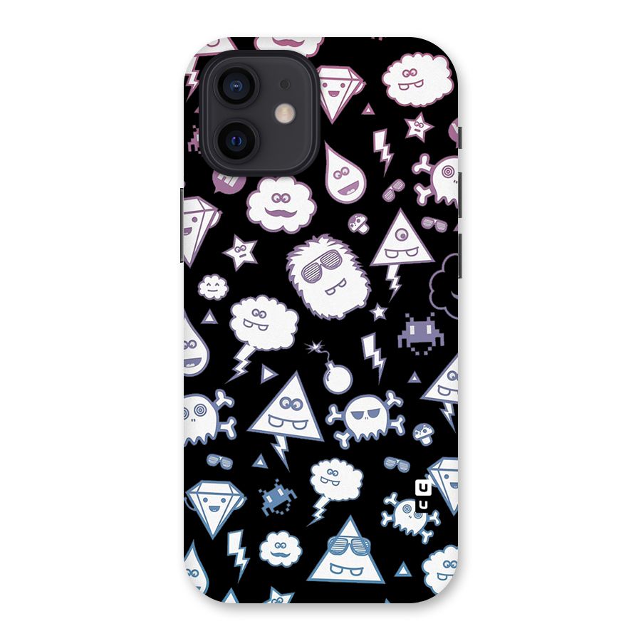 Funny Faces Back Case for iPhone 12