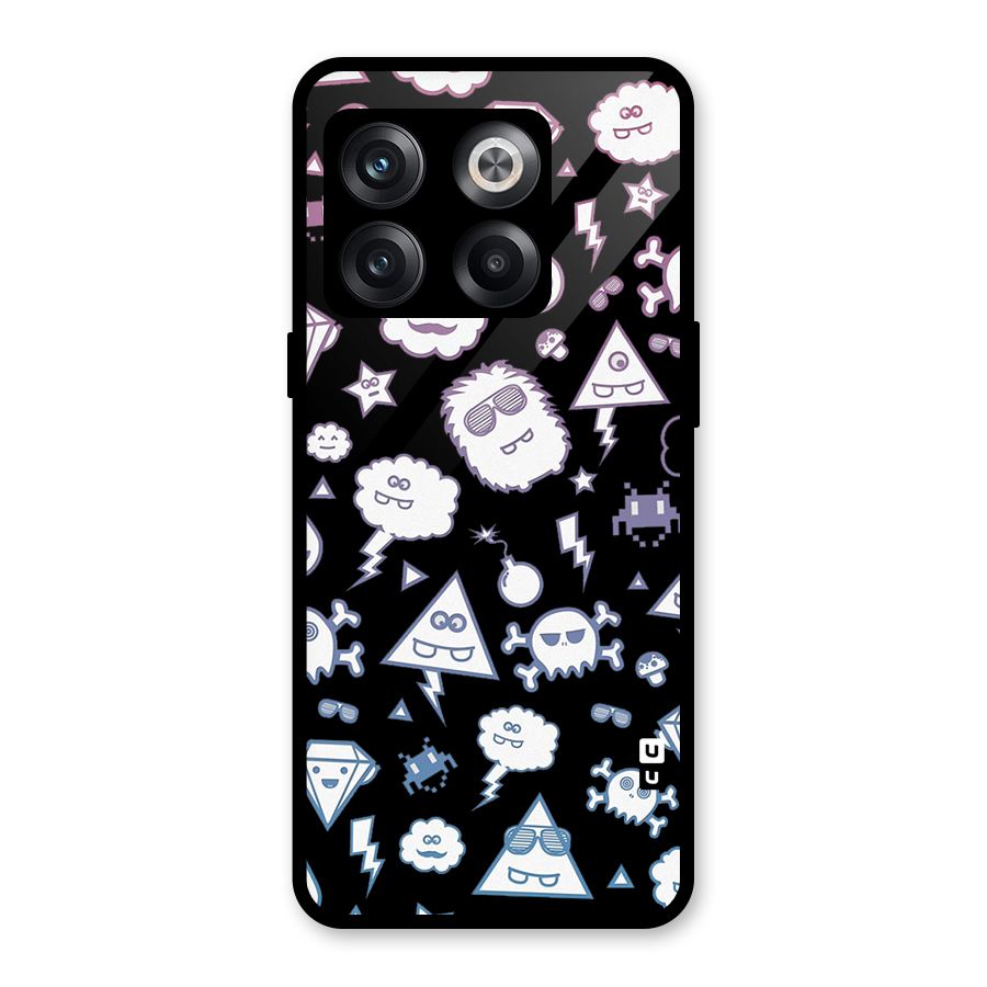 Funny Faces Glass Back Case for OnePlus 10T