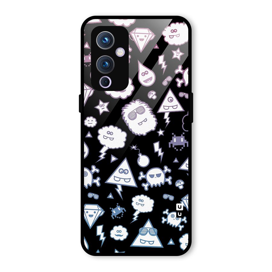 Funny Faces Glass Back Case for OnePlus 9