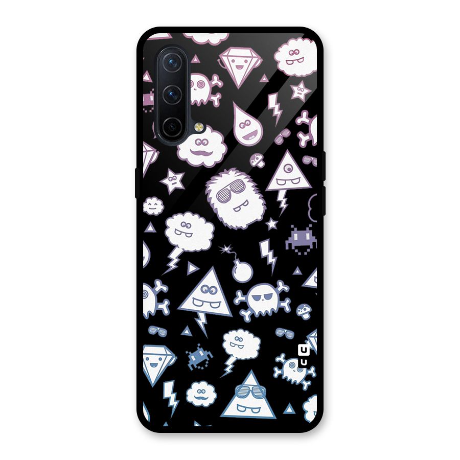 Funny Faces Glass Back Case for OnePlus Nord CE 5G