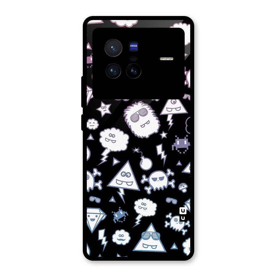 Funny Faces Glass Back Case for Vivo X80