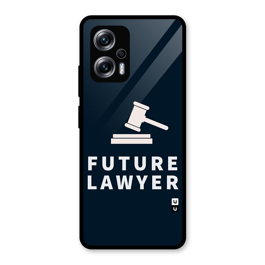 Future Lawyer Glass Back Case for Redmi K50i