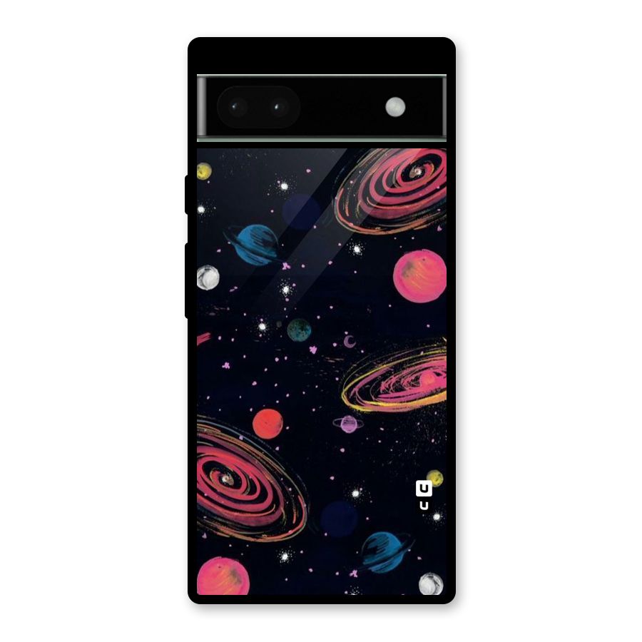 Galaxy Beauty Glass Back Case for Google Pixel 6a