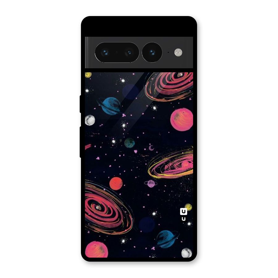 Galaxy Beauty Glass Back Case for Google Pixel 7 Pro