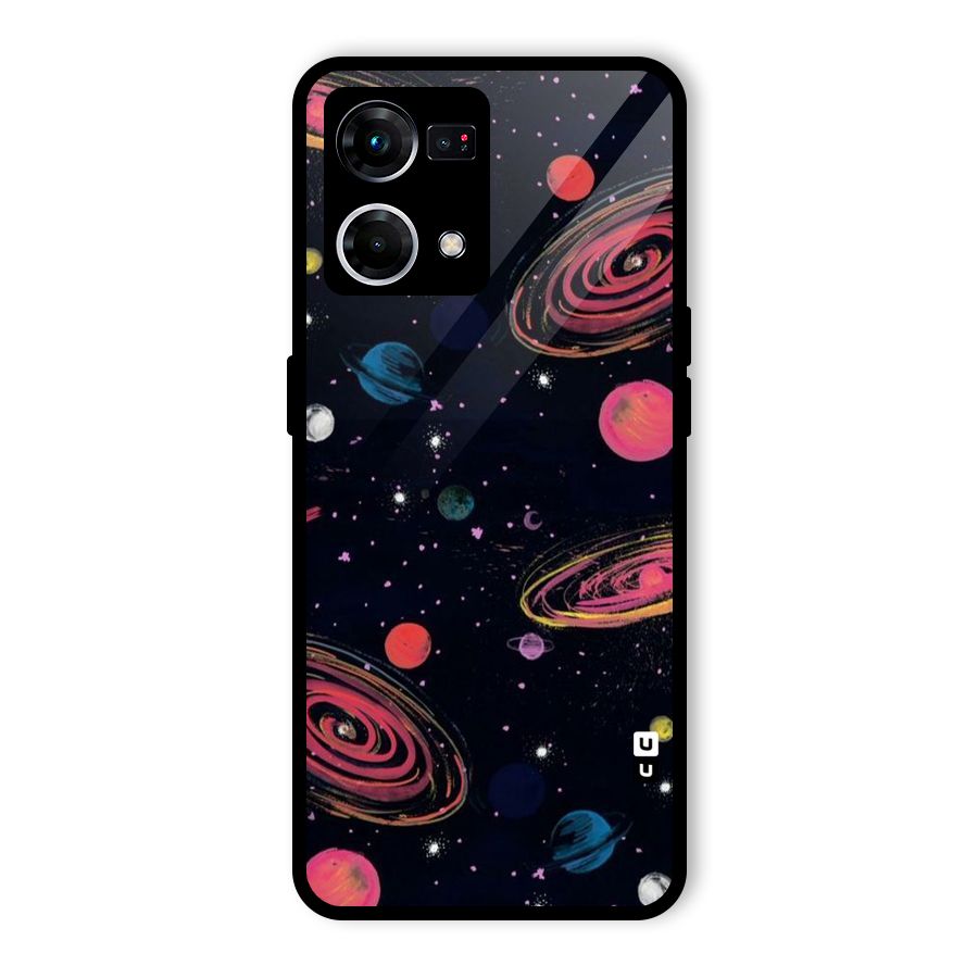 Galaxy Beauty Glass Back Case for Oppo F21 Pro 5G