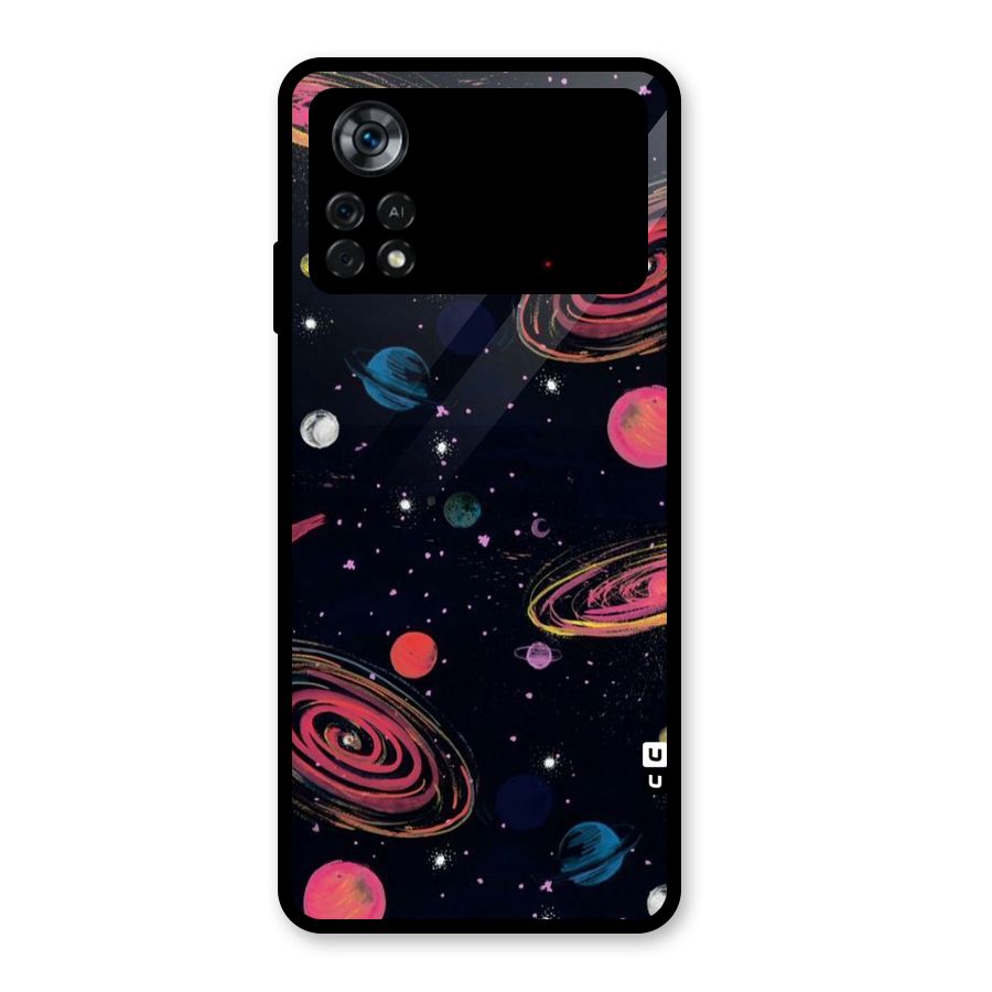 Galaxy Beauty Glass Back Case for Poco X4 Pro 5G
