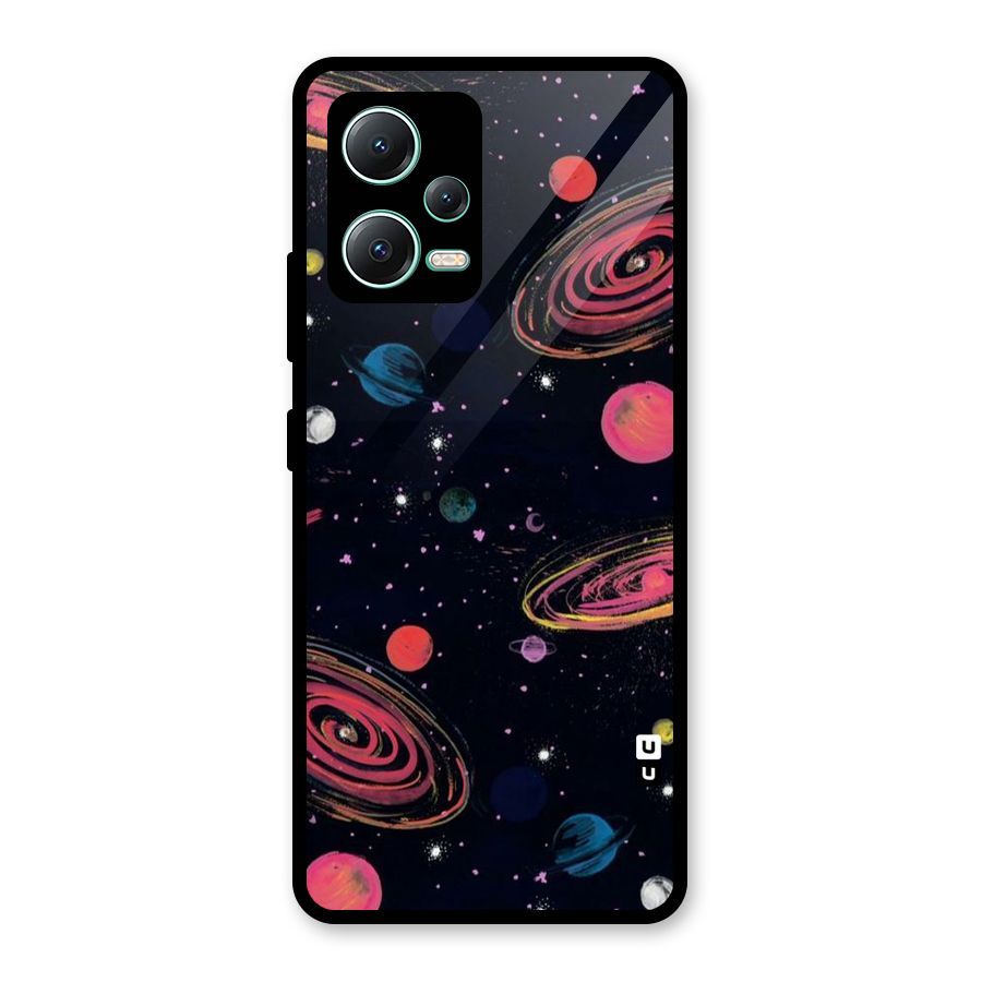 Galaxy Beauty Glass Back Case for Redmi Note 12 5G