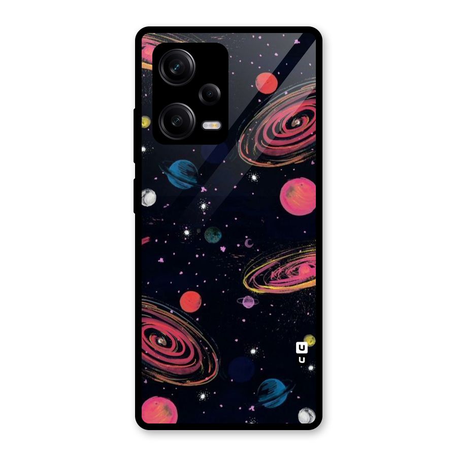 Galaxy Beauty Glass Back Case for Redmi Note 12 Pro