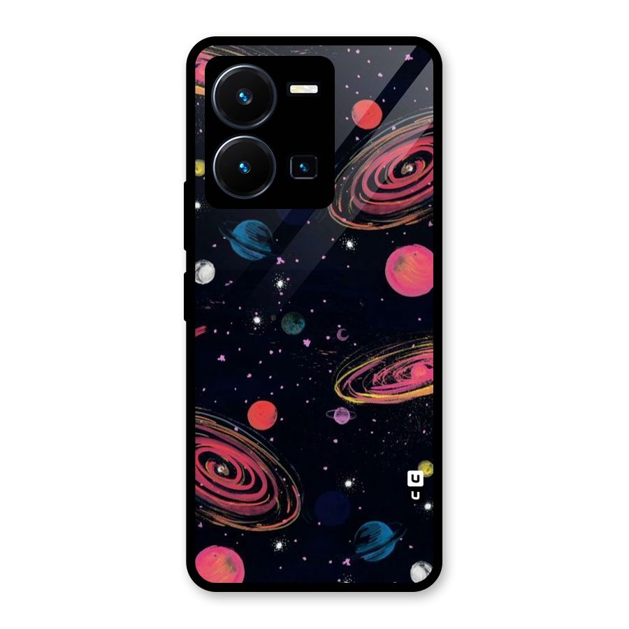 Galaxy Beauty Glass Back Case for Vivo Y35