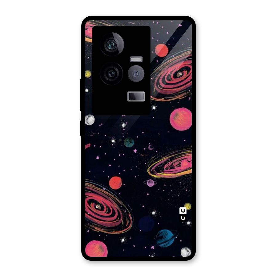 Galaxy Beauty Glass Back Case for Vivo iQOO 11 5G