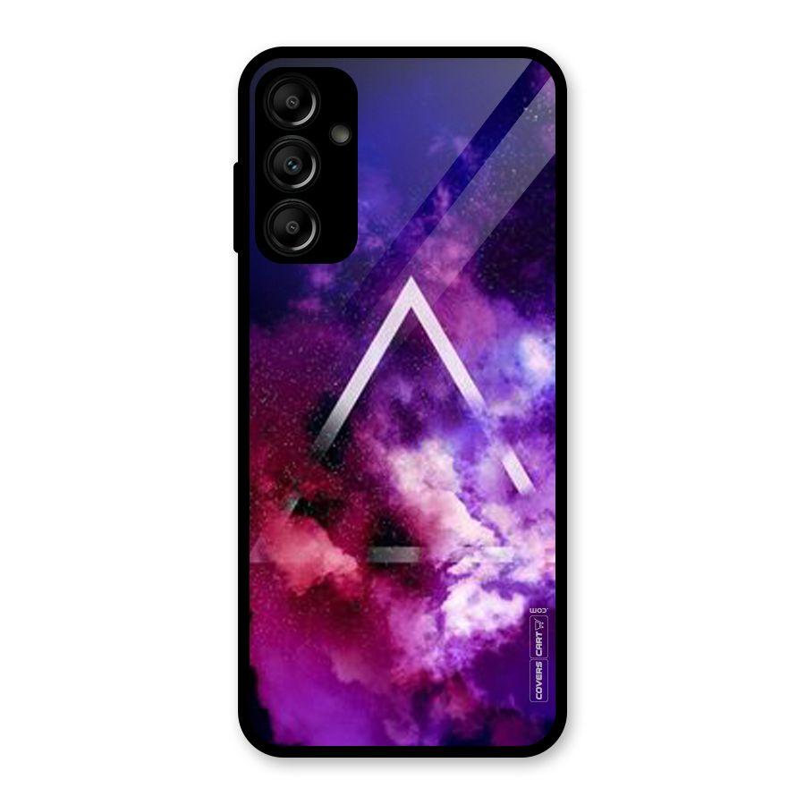 Galaxy Smoke Hues Glass Back Case for Galaxy A14 5G