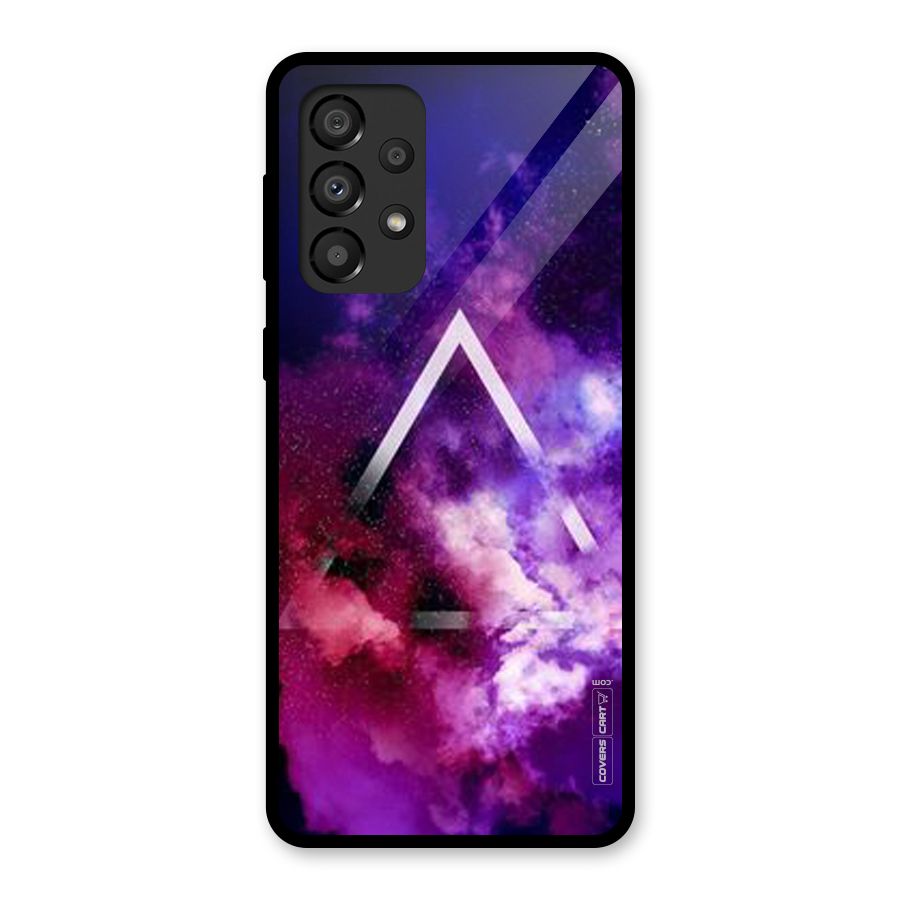 Galaxy Smoke Hues Glass Back Case for Galaxy A33 5G