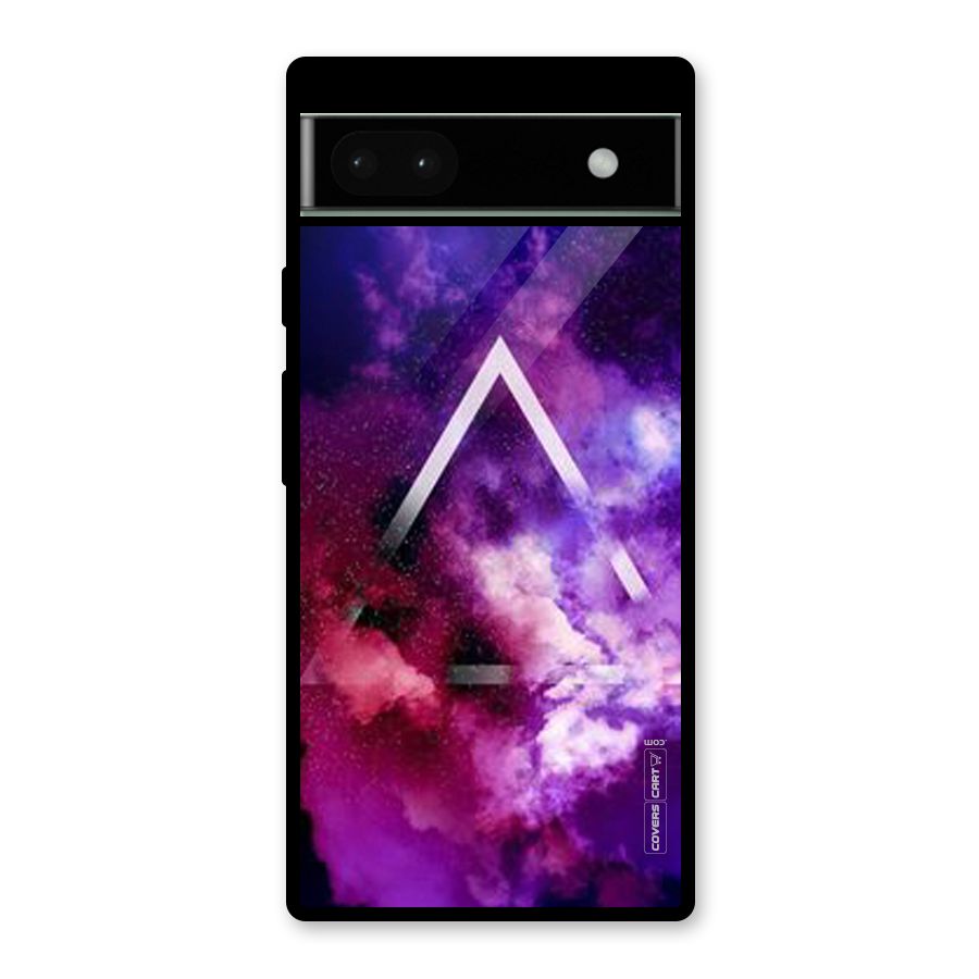 Galaxy Smoke Hues Glass Back Case for Google Pixel 6a