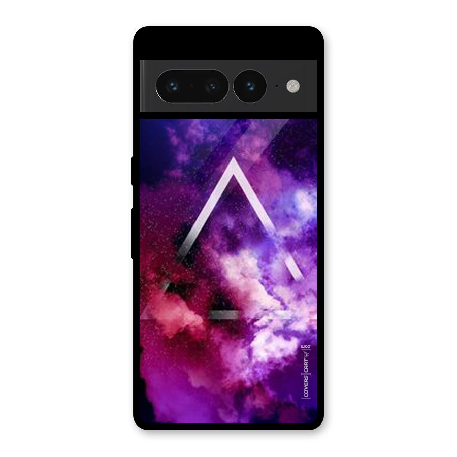 Galaxy Smoke Hues Glass Back Case for Google Pixel 7 Pro
