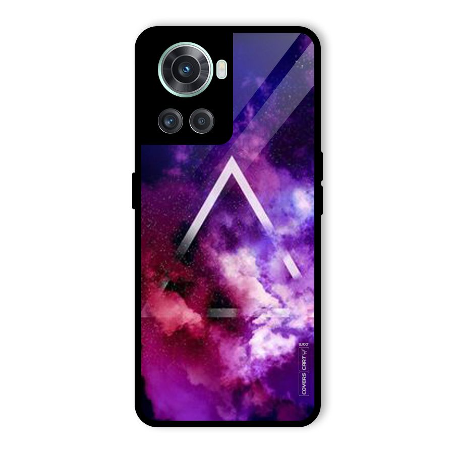 Galaxy Smoke Hues Glass Back Case for OnePlus 10R