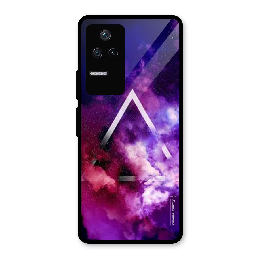 Galaxy Smoke Hues Glass Back Case for Poco F4 5G
