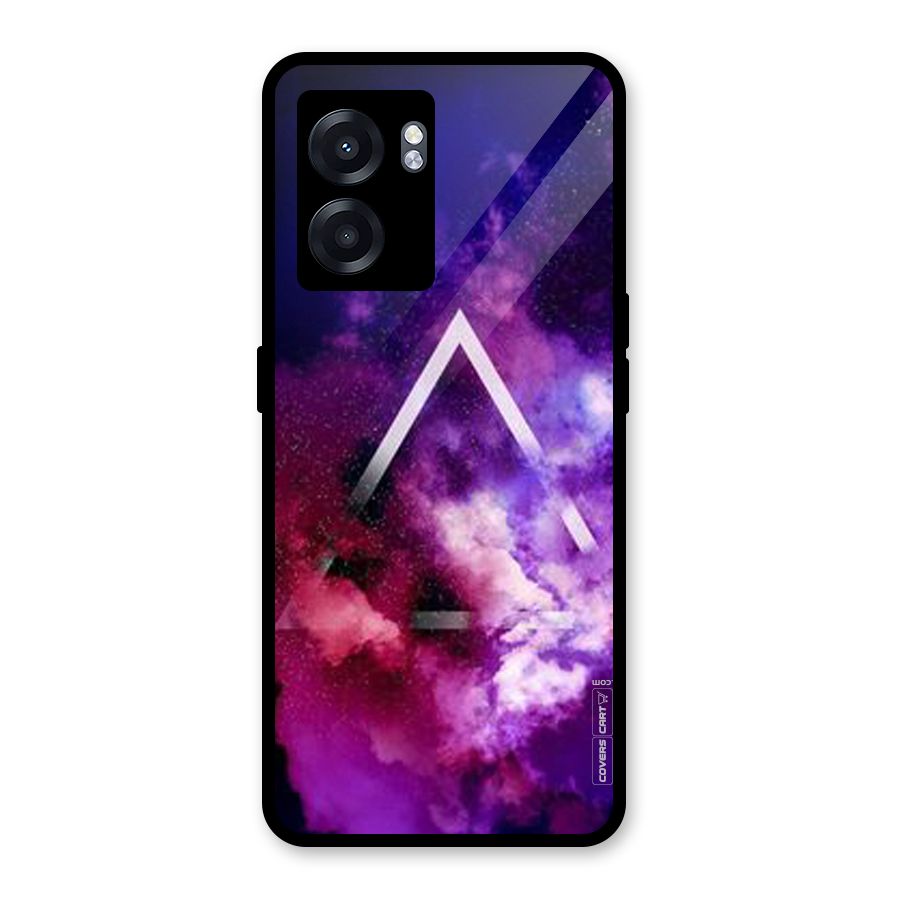 Galaxy Smoke Hues Glass Back Case for Realme Narzo 50 5G