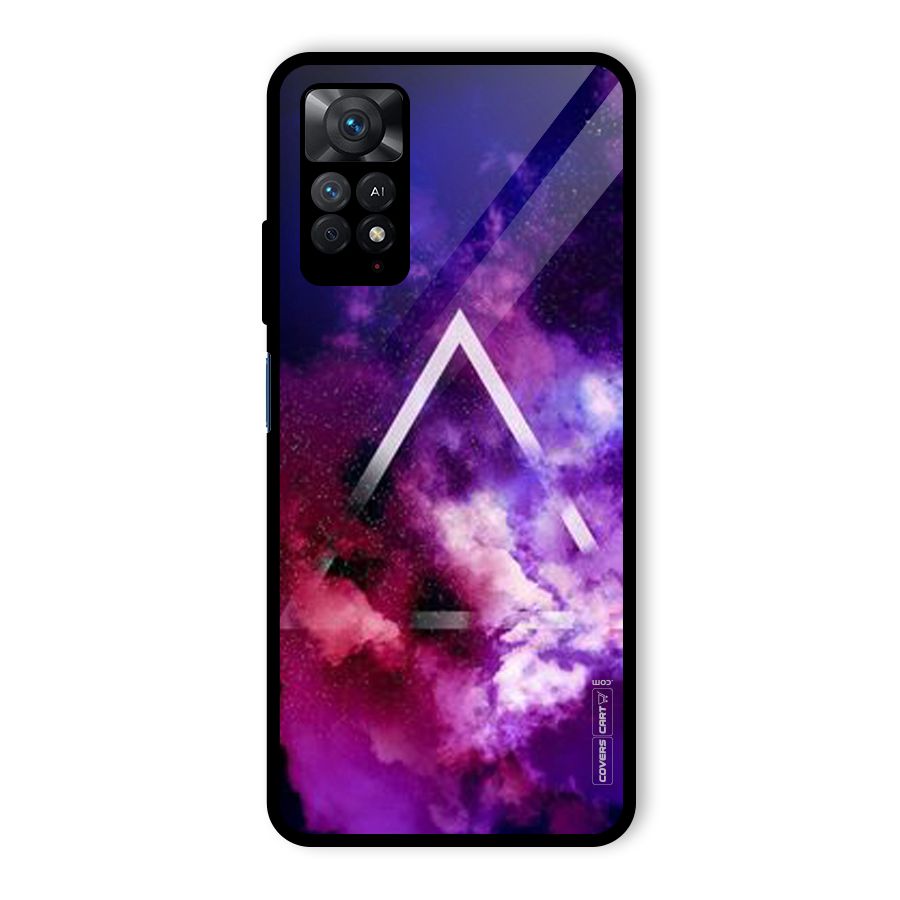 Galaxy Smoke Hues Glass Back Case for Redmi Note 11 Pro Plus 5G
