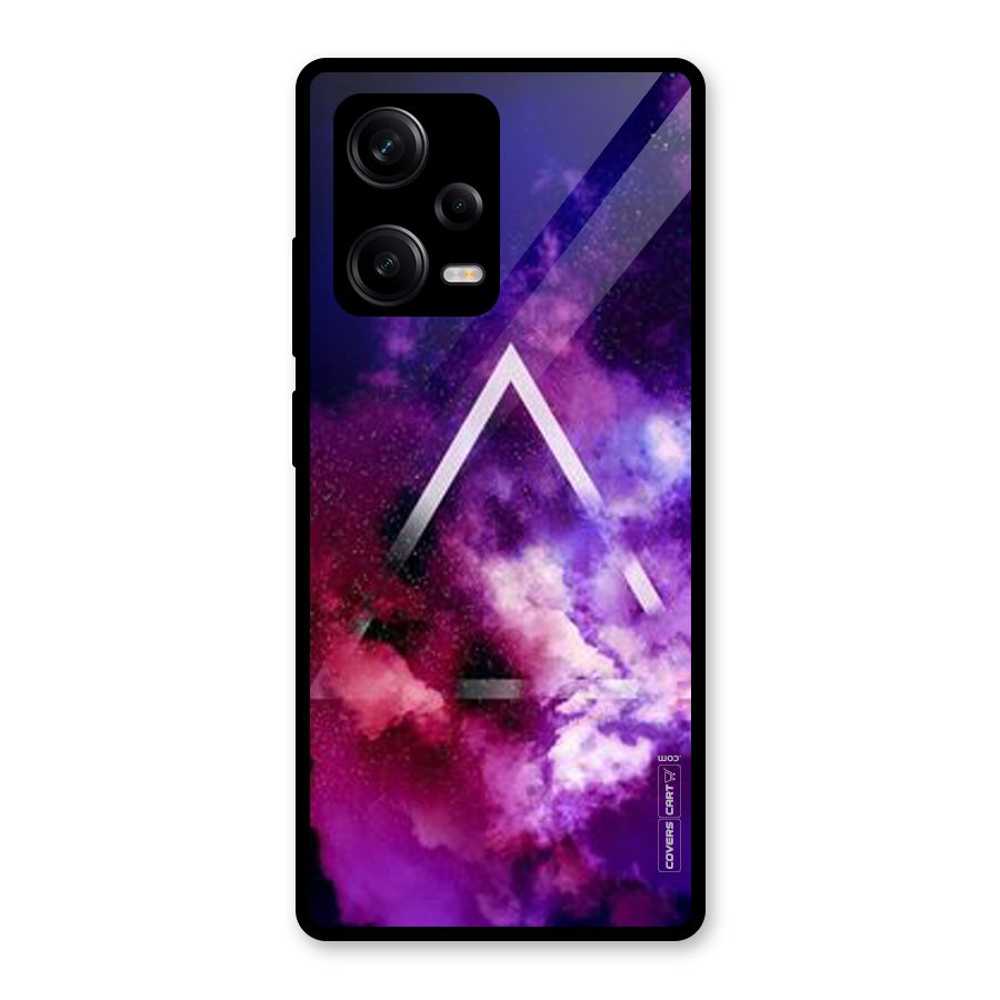 Galaxy Smoke Hues Glass Back Case for Redmi Note 12 Pro