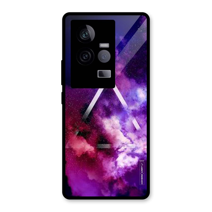 Galaxy Smoke Hues Glass Back Case for Vivo iQOO 11 5G