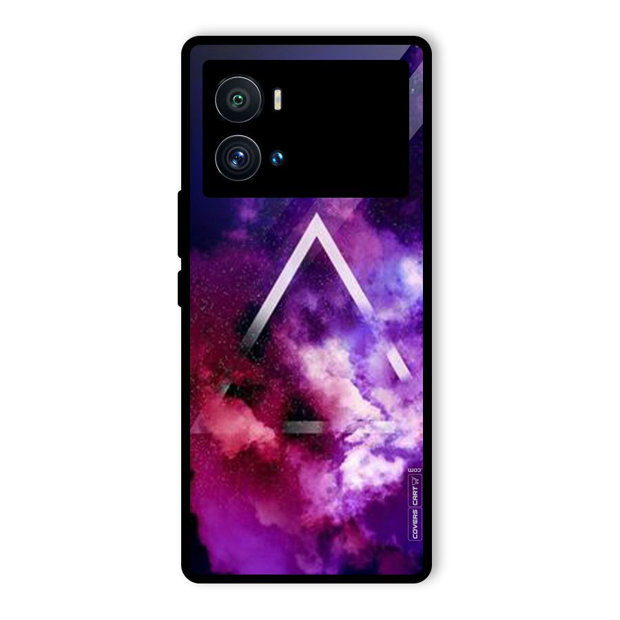 Galaxy Smoke Hues Glass Back Case for Vivo iQOO 9 Pro