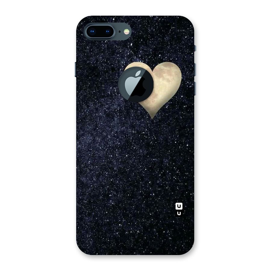 Galaxy Space Heart Back Case for iPhone 7 Plus Logo Cut
