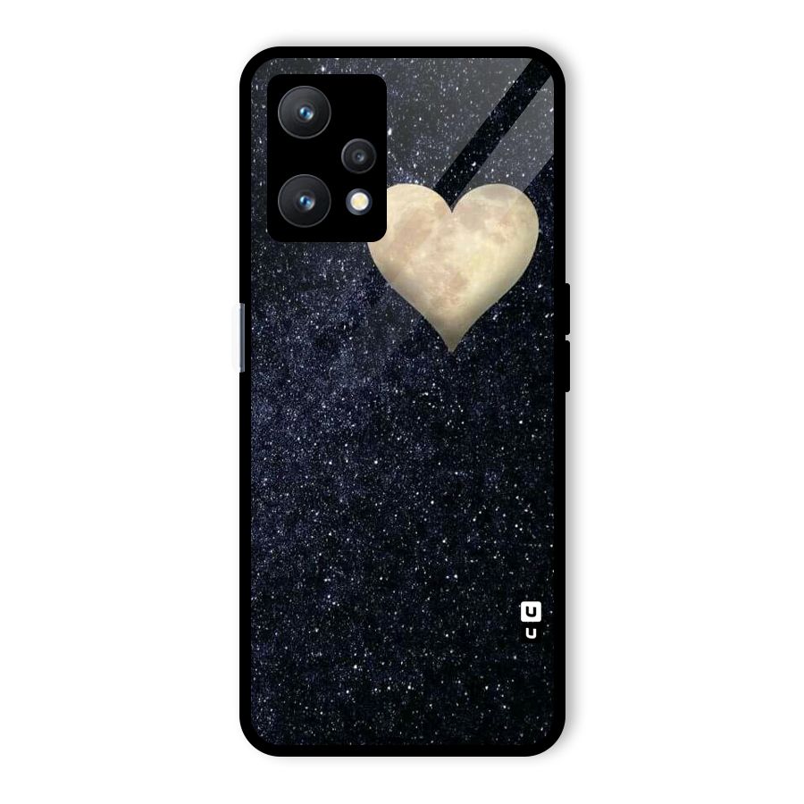 Galaxy Space Heart Glass Back Case for Realme 9 Pro 5G