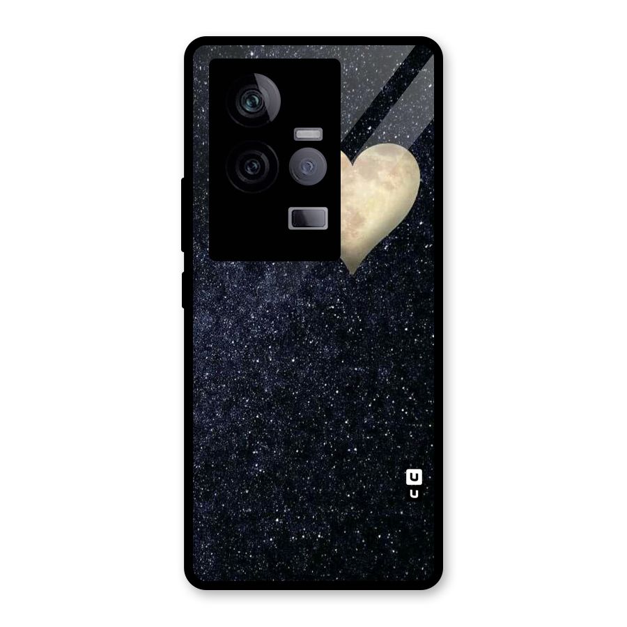 Galaxy Space Heart Glass Back Case for Vivo iQOO 11 5G