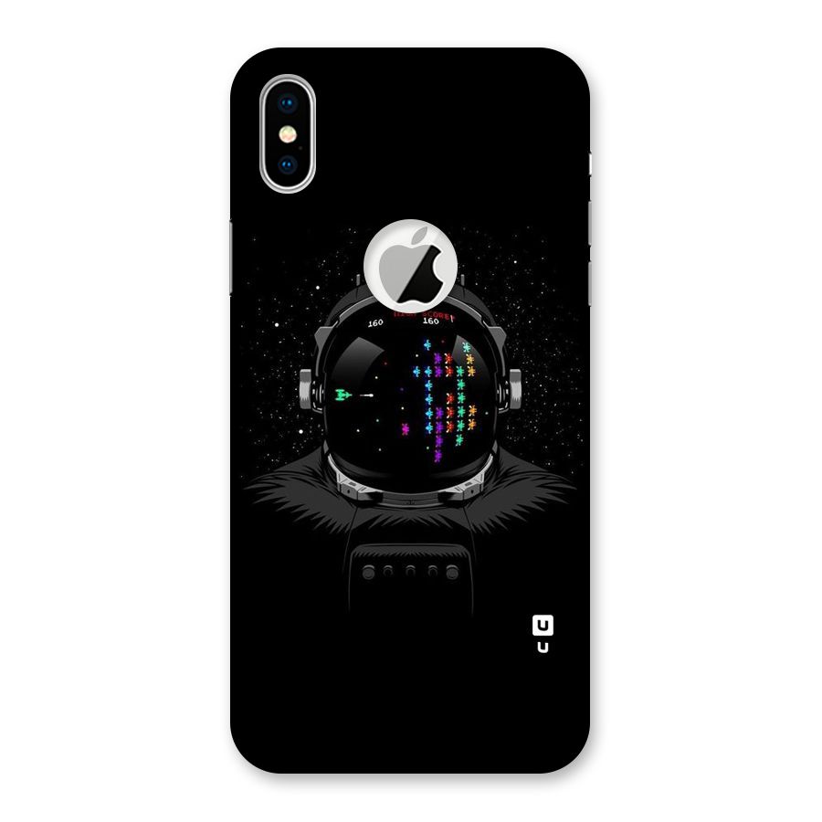 Gamer Head Back Case for iPhone X Logo Cut