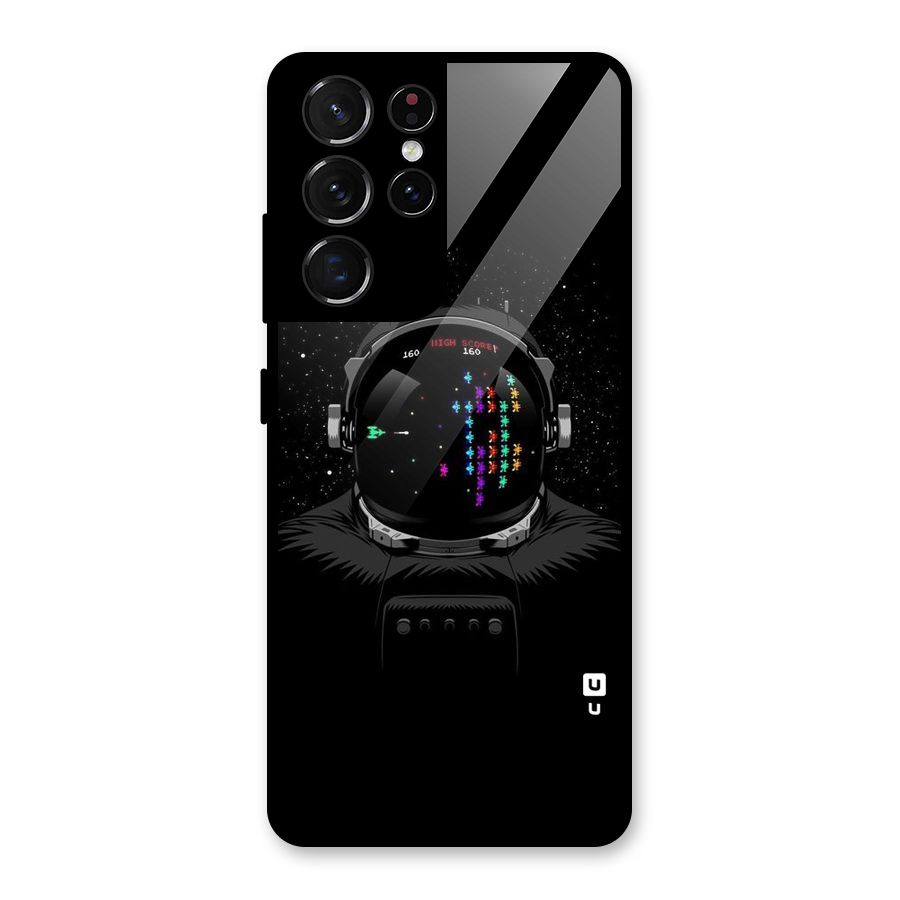 Gamer Head Glass Back Case for Galaxy S21 Ultra 5G