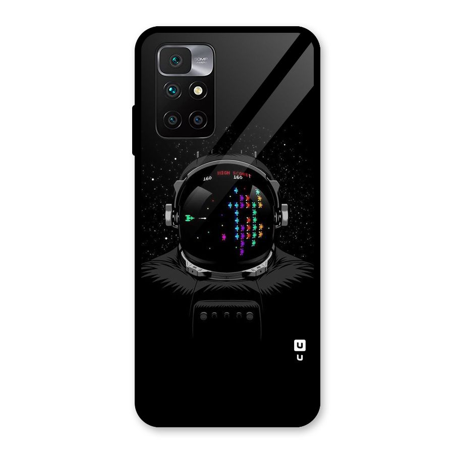 Gamer Head Glass Back Case for Redmi 10 Prime