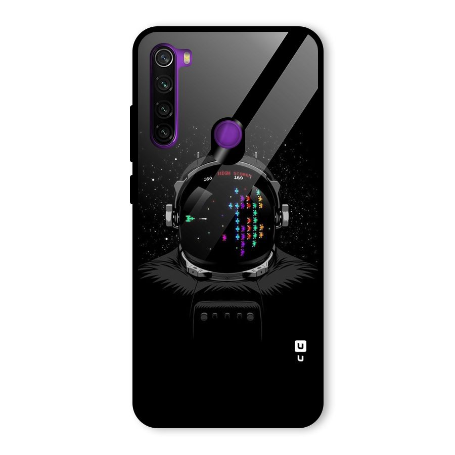 Gamer Head Glass Back Case for Redmi Note 8