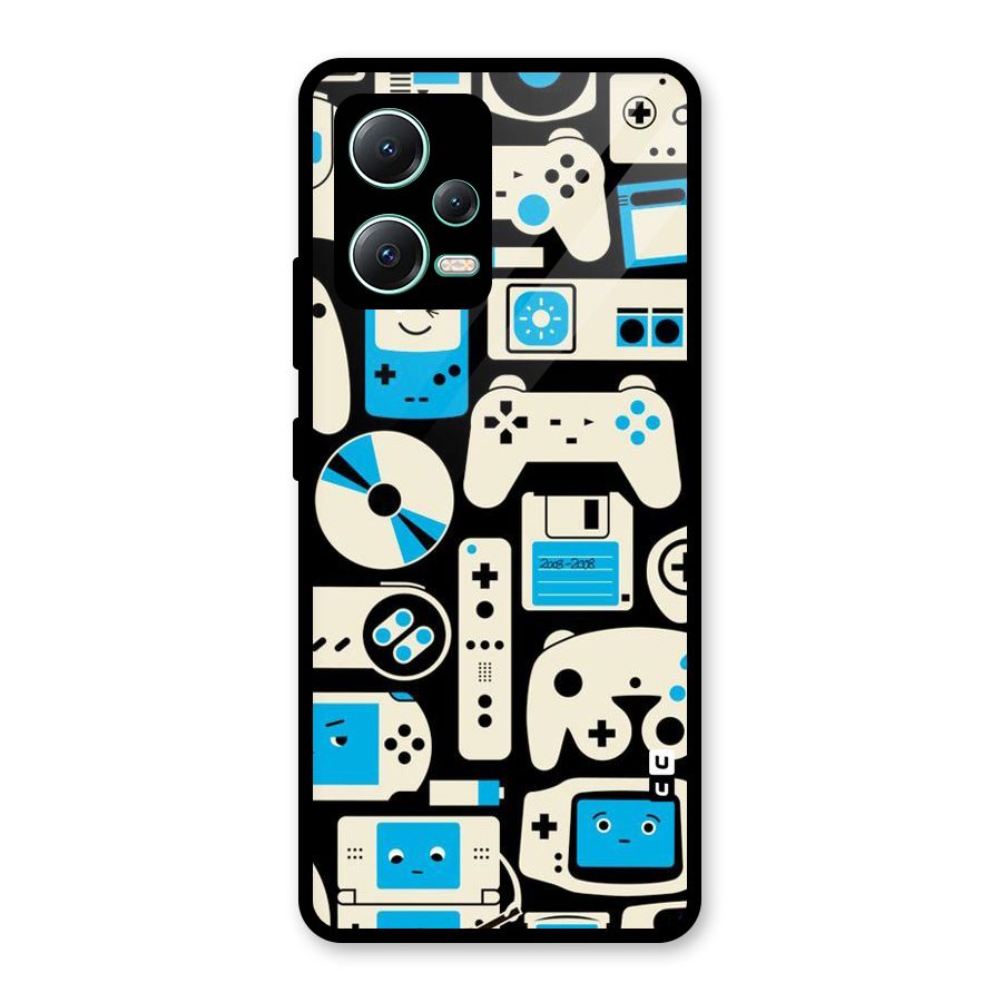 Gamers Glass Back Case for Redmi Note 12 5G