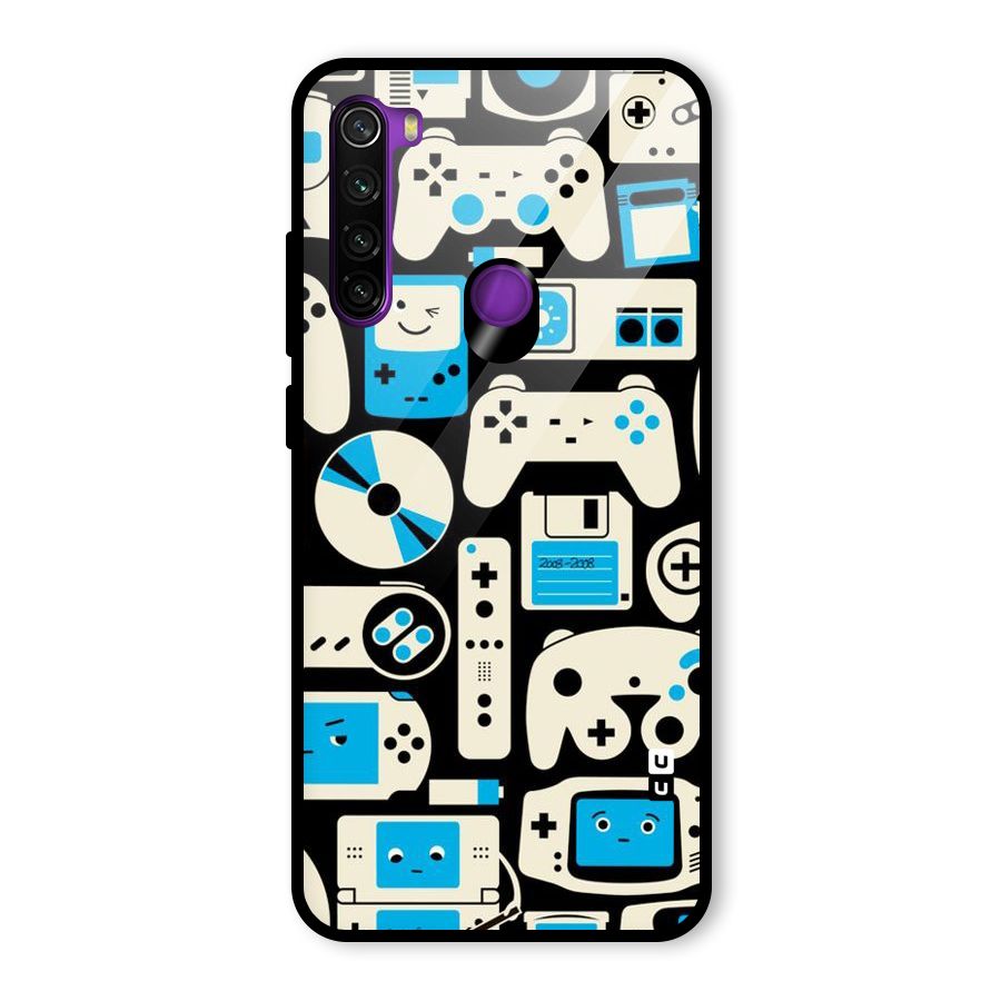 Gamers Glass Back Case for Redmi Note 8