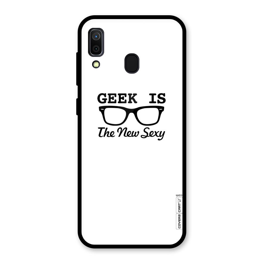Geek Is The New Sexy Glass Back Case for Galaxy A30