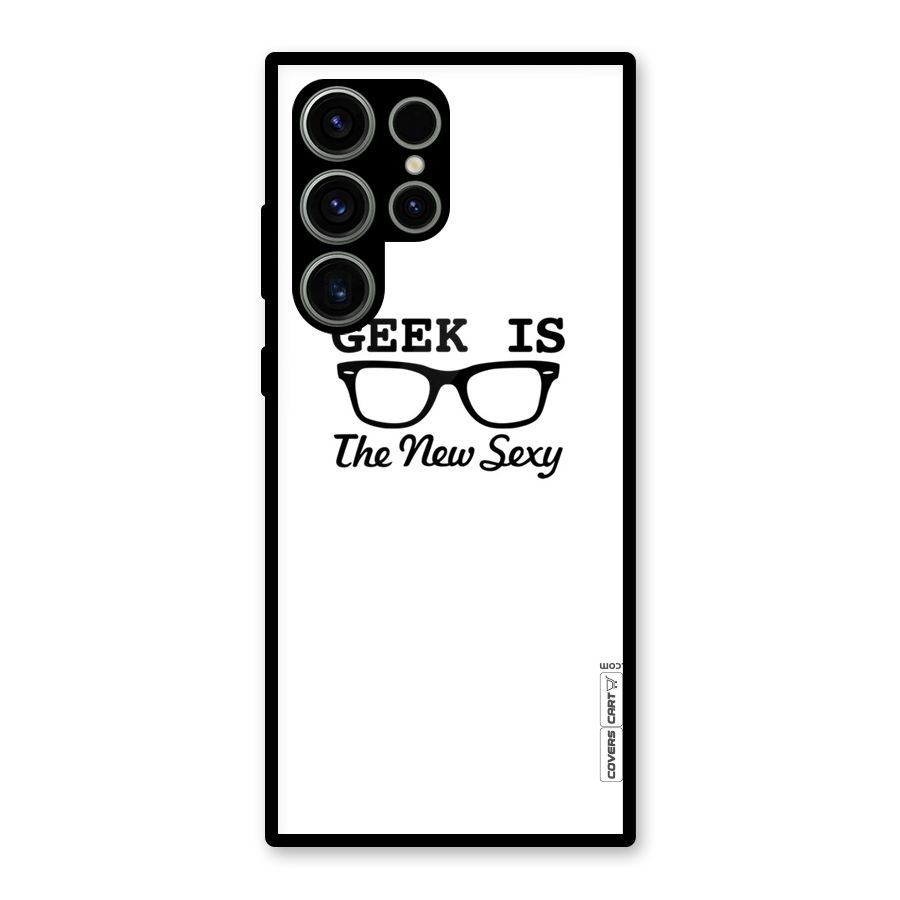 Geek Is The New Sexy Glass Back Case for Galaxy S23 Ultra