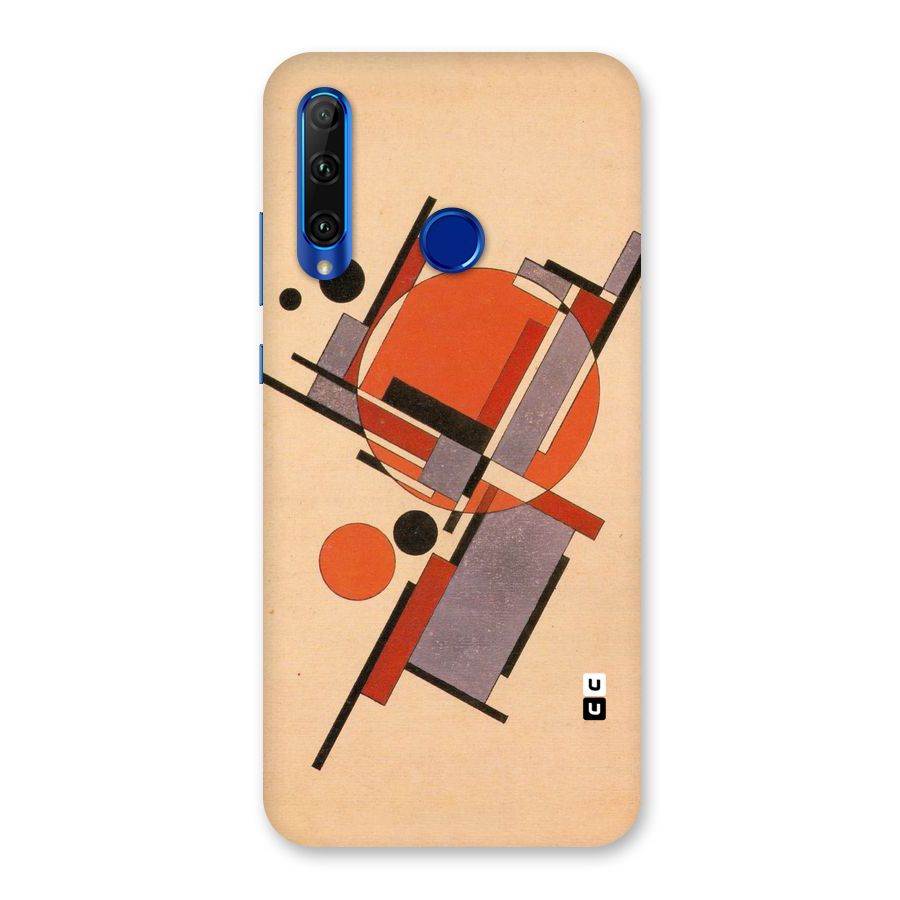 Geo Abstract Metrics Back Case for Honor 20i