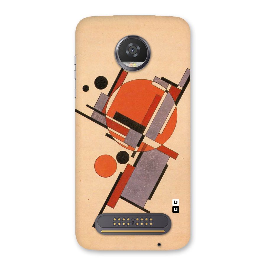 Geo Abstract Metrics Back Case for Moto Z2 Play