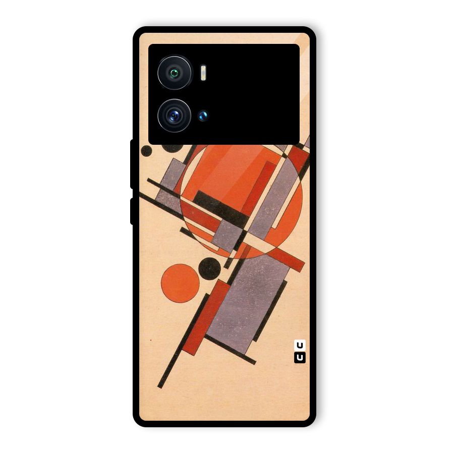 Geo Abstract Metrics Glass Back Case for Vivo iQOO 9 Pro