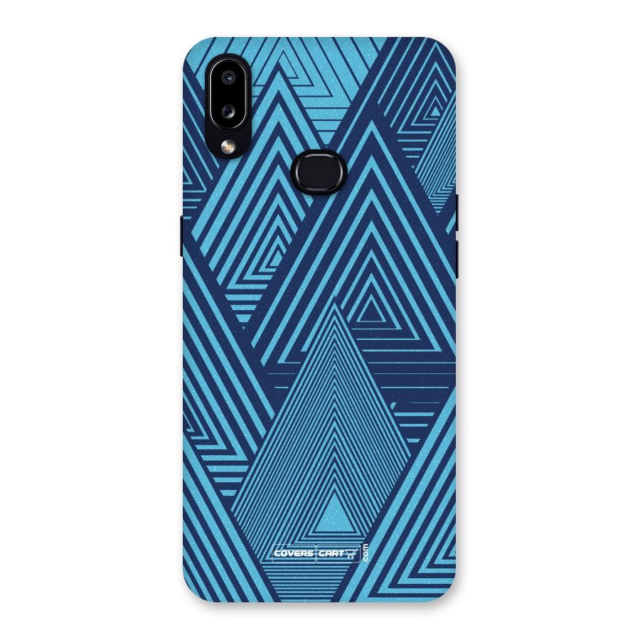 Geometric Blue Print Back Case for Galaxy A10s