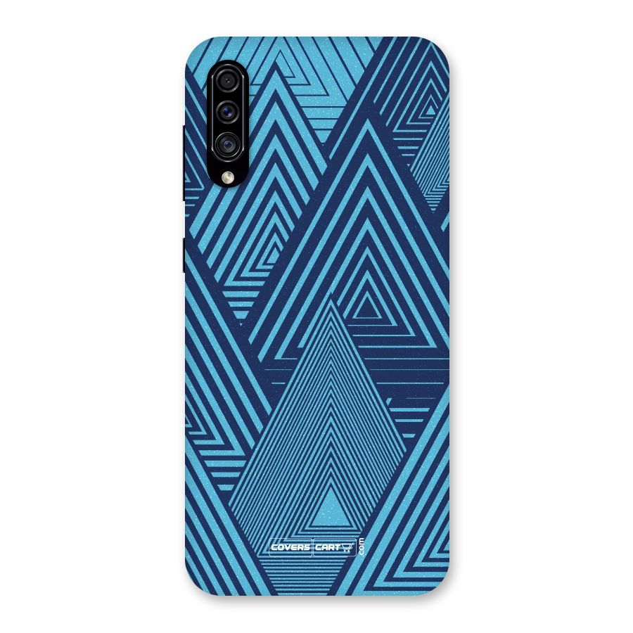 Geometric Blue Print Back Case for Galaxy A30s