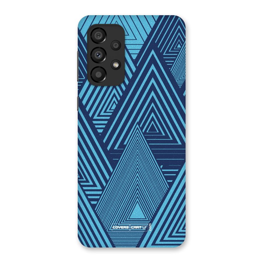 Geometric Blue Print Back Case for Galaxy A33 5G