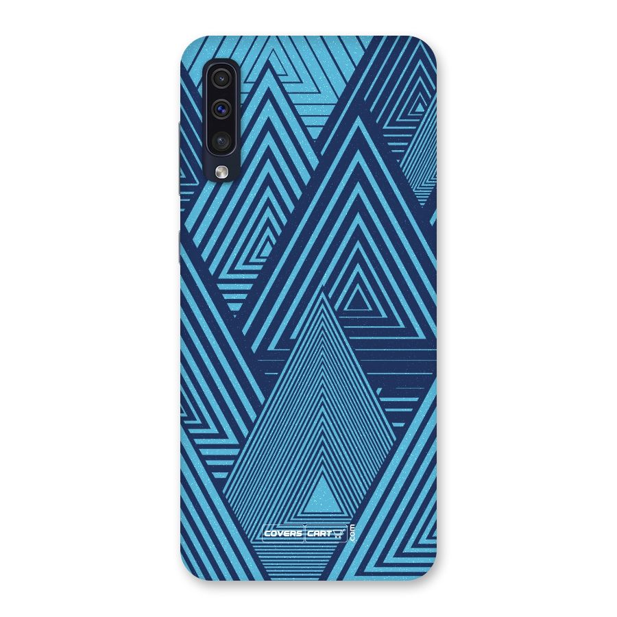 Geometric Blue Print Back Case for Galaxy A50s