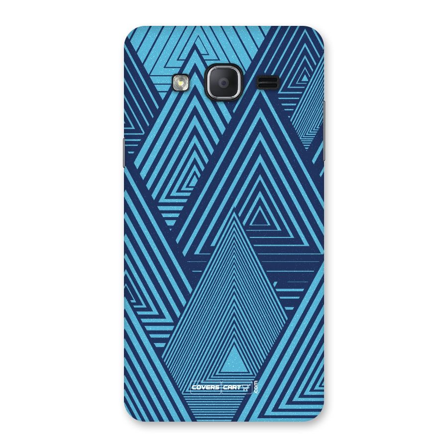 Geometric Blue Print Back Case for Galaxy On7 2015